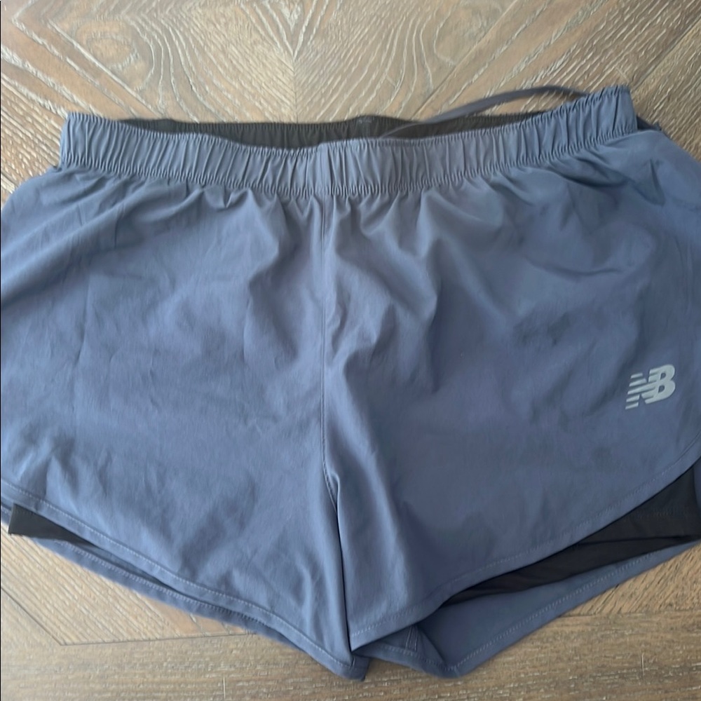 New Balance Gray Athletic Shorts Lightweight Performance